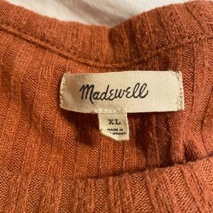 Madewell sweater in dark salmon